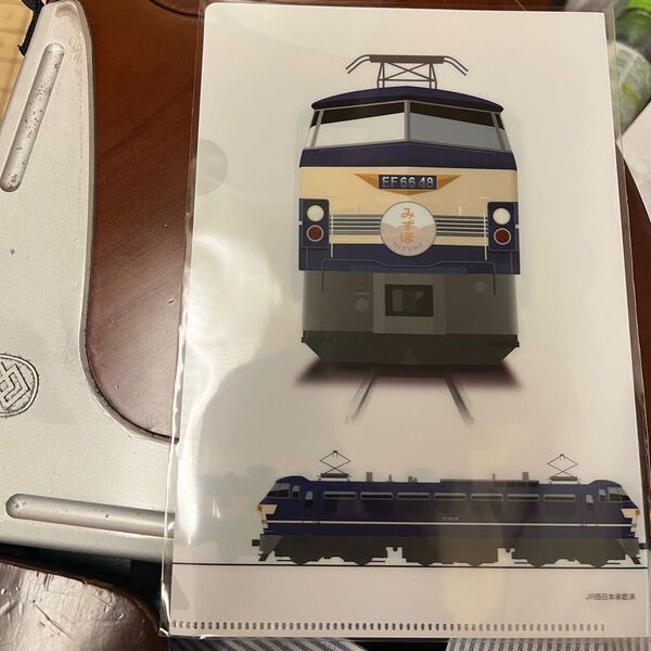 サロンカーみずほ 限定ミニクリアファイル サロンカーなにわ 14系 JR西日本 JR九州 EF66 乗客限定品 レア