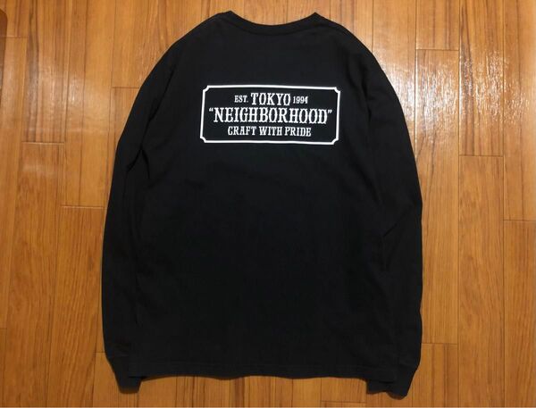 NEIGHBORHOOD ネイバーフッド CRAFT WITH PRIDE ロゴ ロンT ブラック Mサイズ 長袖Tシャツ 長袖
