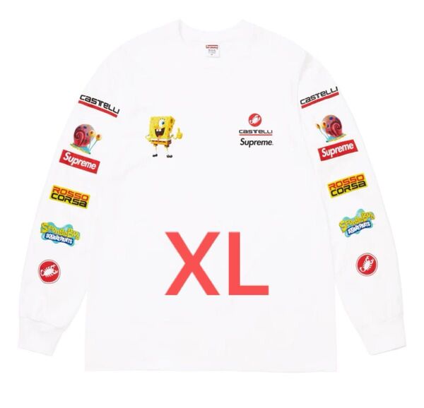 商品名:Supreme x SpongeBob Castelli Racing L/S Tee