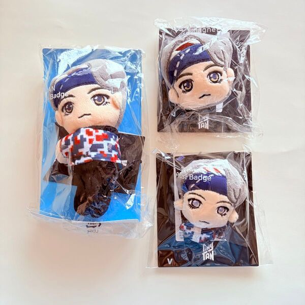 【テテ】BTS TinyTAN テヒョン V テテ グッズ ぬいぐるみ Plush バッジ Plush マグネット