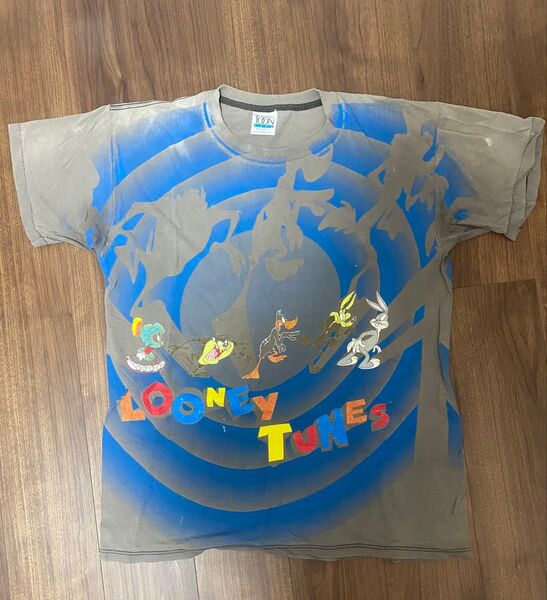 90s LOONEY TUNES ルーニー・チューンズ Tシャツ 鬼フェード ヴィンテージTシャツ 古着 L