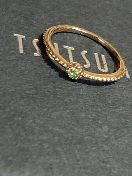 TSUTSUMI K10 リング ペリドット4号値下げ不可
