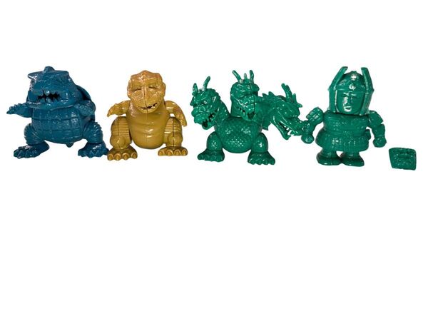 ミニプラ 4体 ゴジラ・大魔神・キングギドラ・ガメラ 昭和レトロ なつかし怪獣 希少 当時物