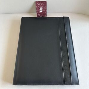 【未使用品】Jafferjees 高級レザー ノートフォルダ ブラック