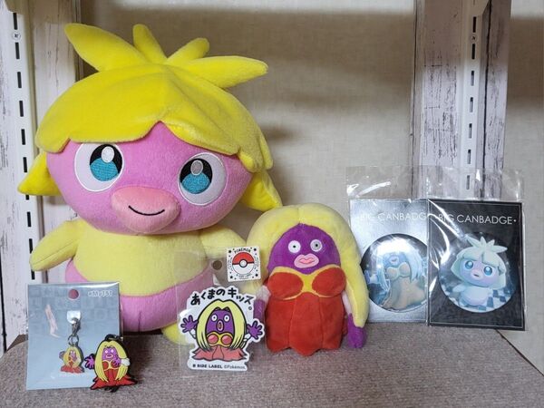 ポケモンセンター限定 ルージュラ ムチュール 缶バッチ シール セット まとめ売り