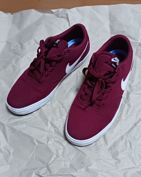 NIKE SB チェックソーラーキャンバス 28.0cm RED