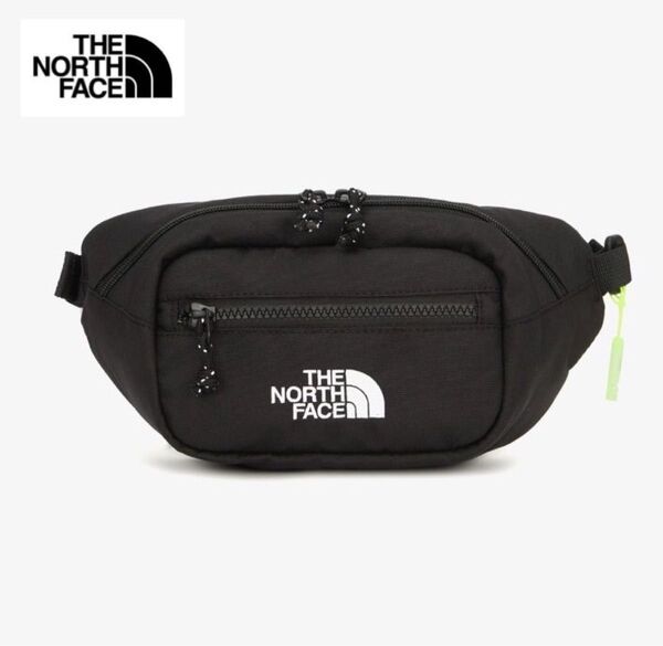 新品未使用 THE NORTH FACE ノースフェイス キッズ ウェストバッグM ボディバッグ ブラック 海外限定