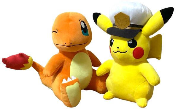 ポケモン めちゃもふぐっとぬいぐるみ ヒトカゲ キャプテンピカチュウ2点セット