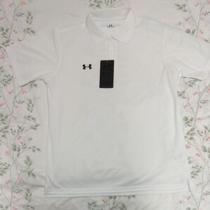 【新品】アンダーアーマー 半袖 ポロシャツ UNDER ARMOUR 白色 サイズM