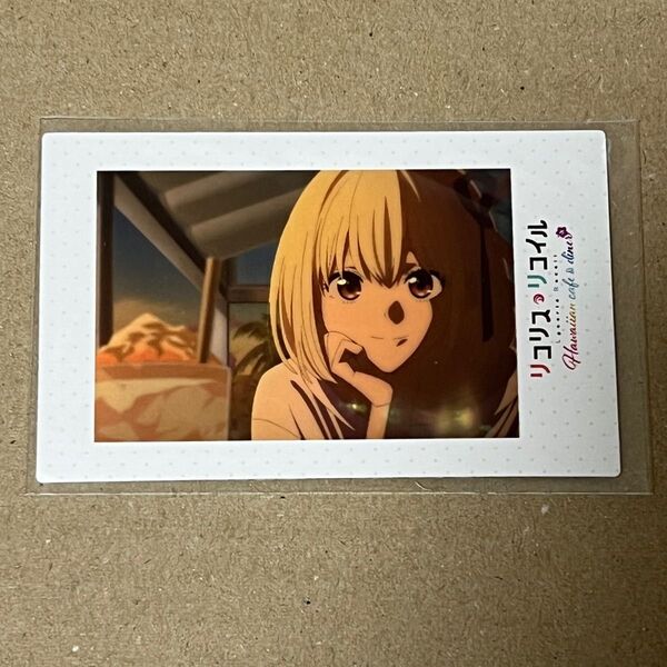 リコリス・リコイル インスタントフォト風カード 錦木千束 Hawaiian cafe&diner コラボカフェ