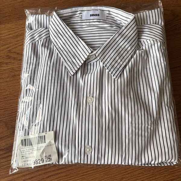 SINSS Loose fit stripe shirt / ルーズフィットストライプシャツ チャコール S