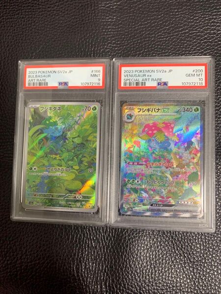 フシギバナ ex sar PSA10 ポケモンカード フシギダネ ar PSA9