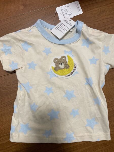 タグ付き 半袖Tシャツ Tシャツ 半袖 くま くまさん bare 子ども服 ベビー服 70〜80 夏服 夏コーデ