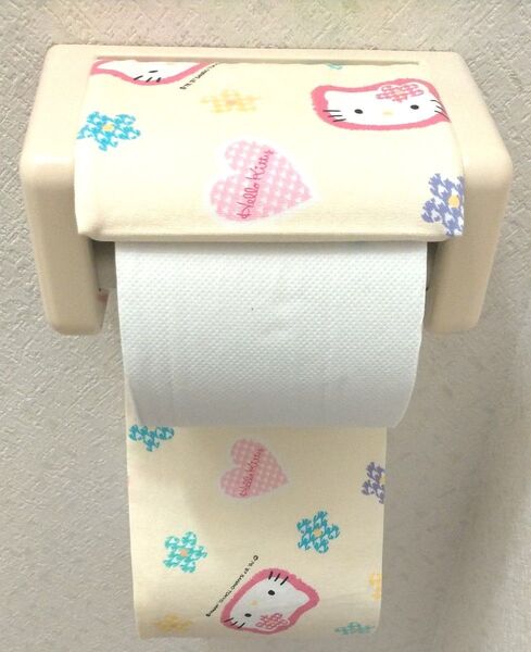 平成レトロ可愛いトイレットペーパーホルダーカバー
