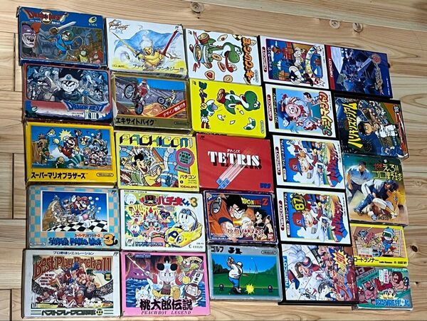 ファミコン ソフト 箱付き 動作確認済み 25本 ファミリーコンピュータ
