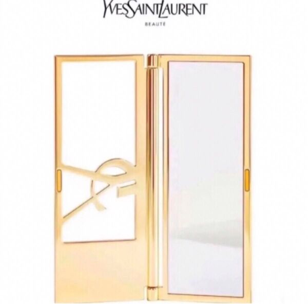 即発送イヴ・サンローラン YSL ミラー 手鏡 ゴールド ノベルティ 未使用