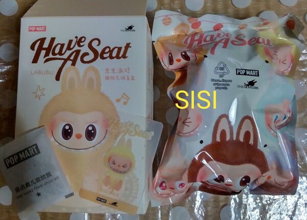 正規品POPMART ラブブ Labubu ぬいぐるみ Have a seat SISI お座り