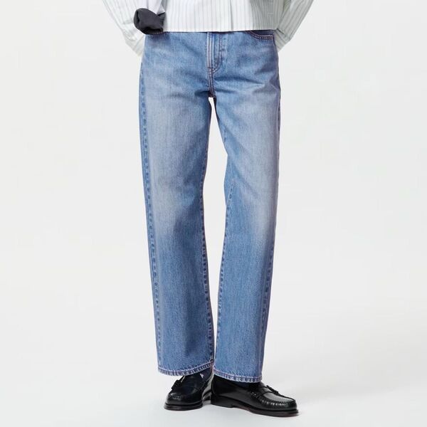 UNIQLO ユニクロ JW ANDERSON ストレートジーンズ レディース 28 ブルー