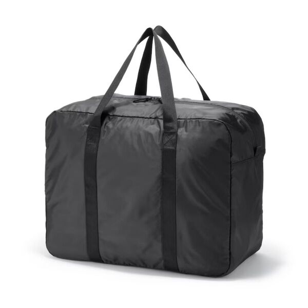 無印良品 MUJI たためる撥水横型ボストンバッグ 黒 38L 男女兼用 メンズ レディース