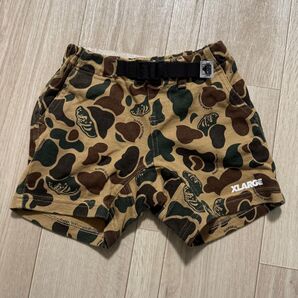 【XLARGE キッズ ハーフパンツ/迷彩柄/サイズ90】