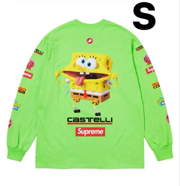 Supreme x SpongeBob Castelli Racing L/S Tee Lime