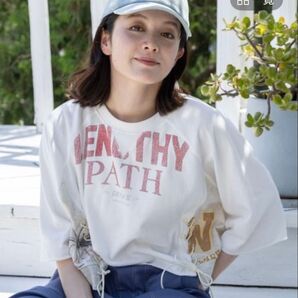 Niko and… サイドリボンレースアッププルオーバー short 半袖 Tシャツ