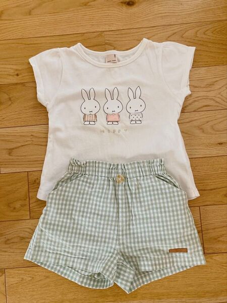 petitmain ミッフィー Tシャツ ショートパンツ セット 100