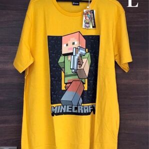 未使用タグ付 ベルシュカ マインクラフト Tシャツ L イエロー
