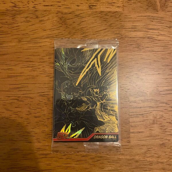 週刊少年ジャンプ 50周年記念 ウエハース プラスチックステッカー ドラゴンボール シークレット ② 未開封