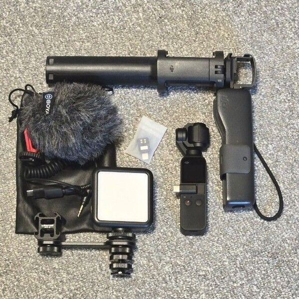 DJI Osmo Pocket 純正延長ロッド LEDライト マイク付き