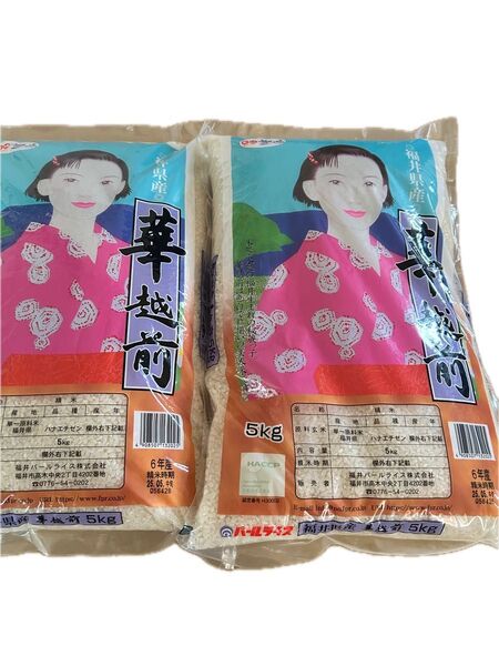 令和6年産 福井県産華越前 白米5kg×2袋 精米時期2025年5月中旬