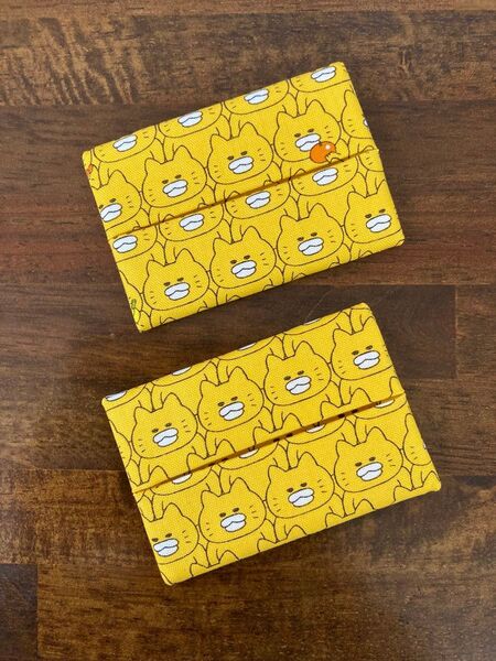 ノラネコぐんだん ミニポケットティッシュケース 2個セット ポケットティッシュカバー ハンドメイド
