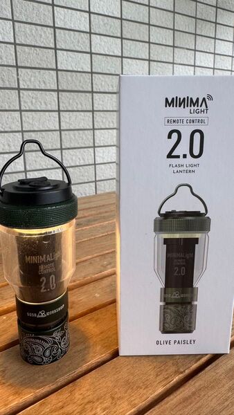 MINIMALIGHT ミニマライト LEDランタン 2.0 オリーブ ペイズリー