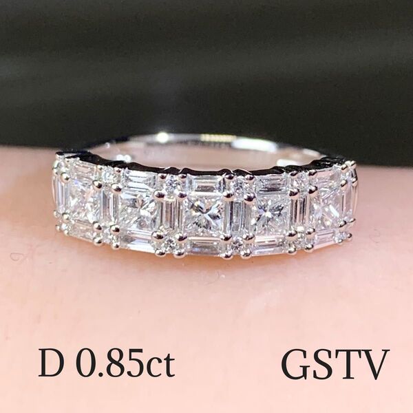 GSTV プラチナ ダイヤモンド0.85ct エタニティリング