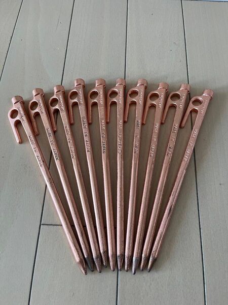 1回使用 スノーピーク ソリッドステーク ブロンズ 20 PG-140 非売品 ポイントギフト 20cm 10本セット