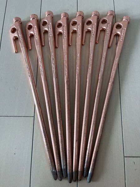 1回使用 スノーピーク ソリッドステーク ブロンズ 30 PG-150 非売品 ポイントギフト 30cm 8本セット