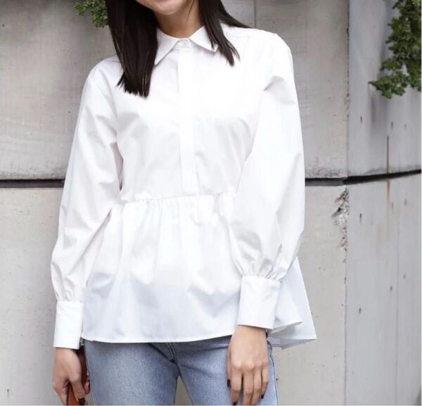 未使用品 コットン 混 ブラウス N. Natural Beauty Basic