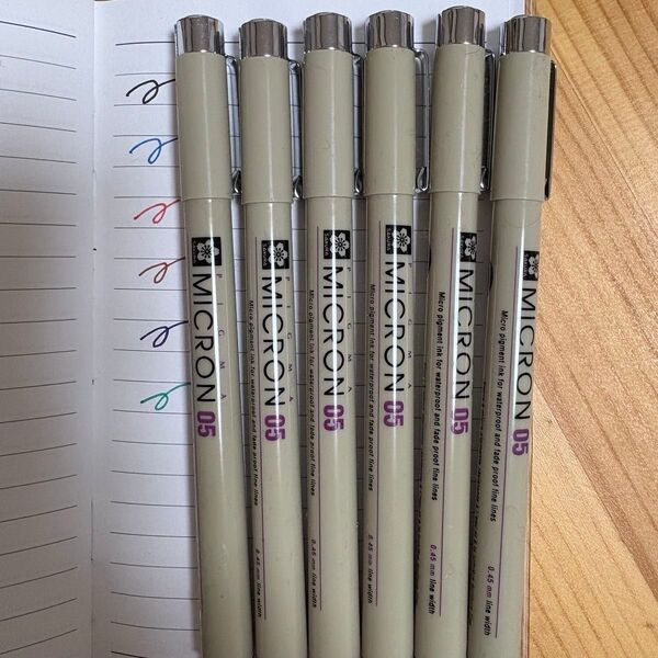 ペン サクラ 6-Pack Micron Pen Set