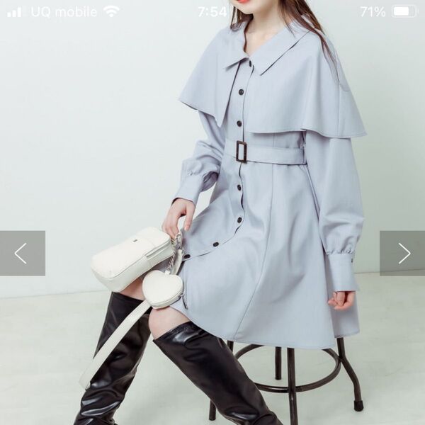 オリーブデオリーブ OLIVE des OLIVE ケープワンピース