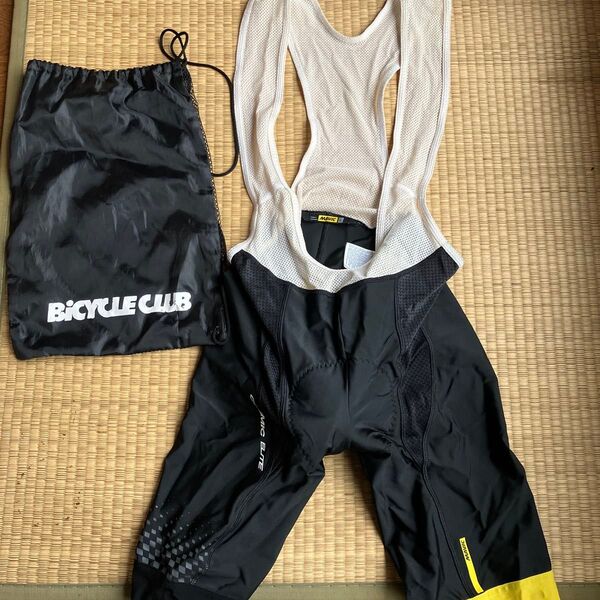 MAVIC サイクルビブショーツ メンズ Lブラック