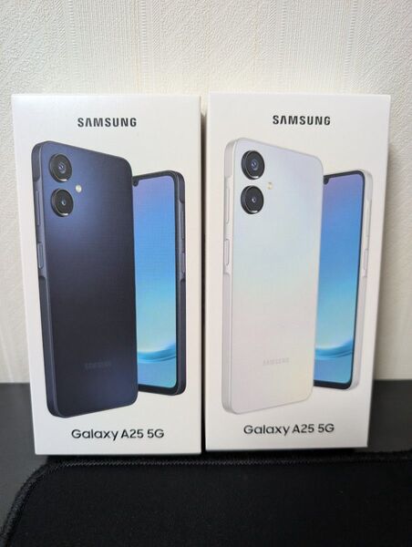 Galaxy A25 5G SIMフリー ワイモバイル版 2台 ブラック ライトブルー 新品未開封品