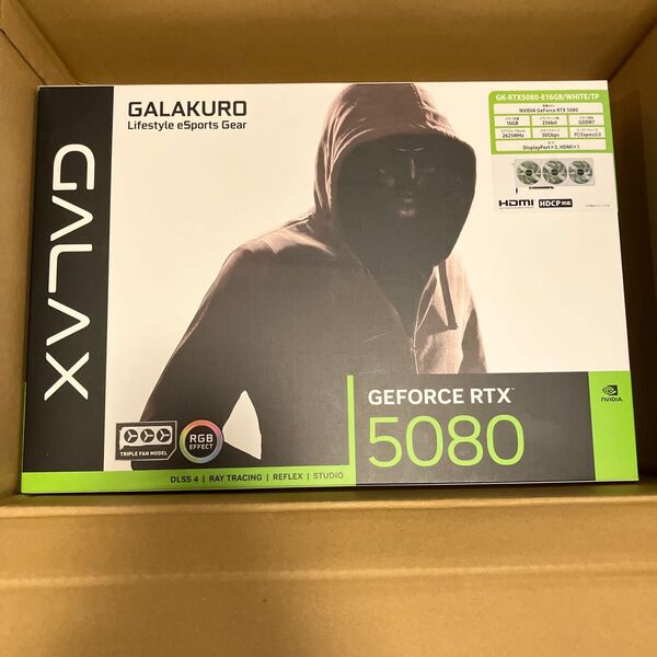 玄人志向 GALAKURO GK-RTX5080-E16GB/WHITE/TP 新品未開封 新品未開封
