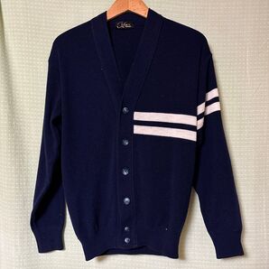 カーディガン ニット ネイビー L 紺 羽織