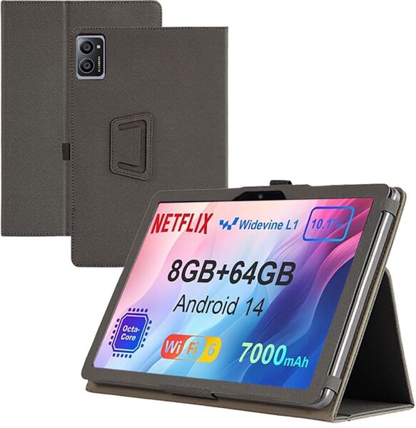 AWOW UTBook ケース 10.1インチ タブレット 保護ケース 高級PU 全面保護 調節可能 防水防汚 衝突防止 薄型軽量