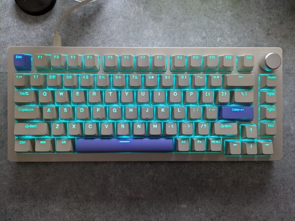 DrunkDeer A75 グレー ラピッドトリガー ゲーミングキーボード