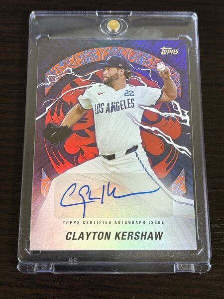 【美品】クレイトンカーショー CLAYTON KERSHAW サインカード