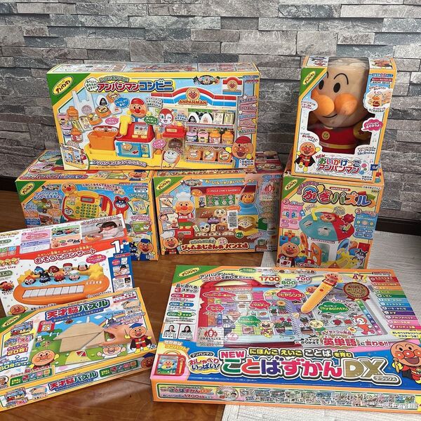 アンパンマンまとめ売り★パン工場★レジスター★コンビニ★言葉図鑑DX★鍵パズル