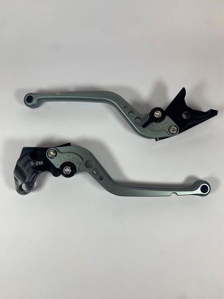 未使用品 XJR400 カスタム ブレーキレバー クラッチレバー 全年式適合 4hm rh02 ライトグレー 灰色 fz400