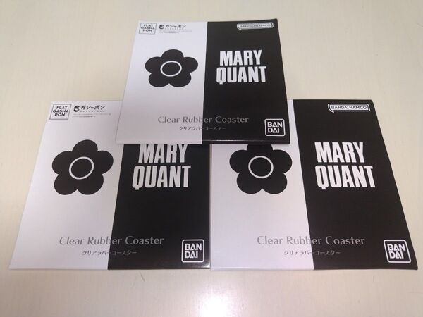 MARY QUANT クリアラバーコースター 3個セット