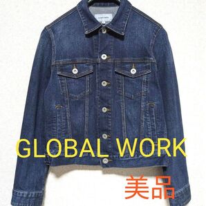 (美品)グローバルワーク ストレッチデニムジャケット Lサイズ 綿混